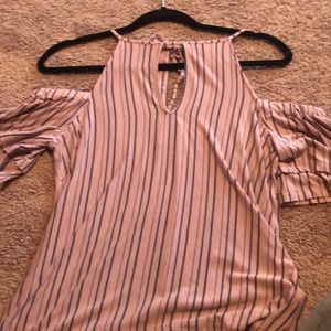 American eagle off the shoulder shirt.